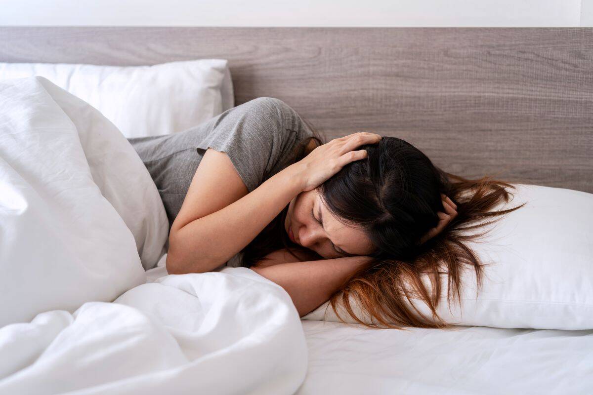 A women experiencing symptoms of Generalised Anxiety Disorder