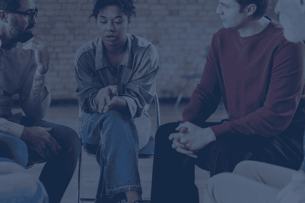 An image of a group of people participating in Group Therapy as part of the Act Therapy program at Fullarton Clinic