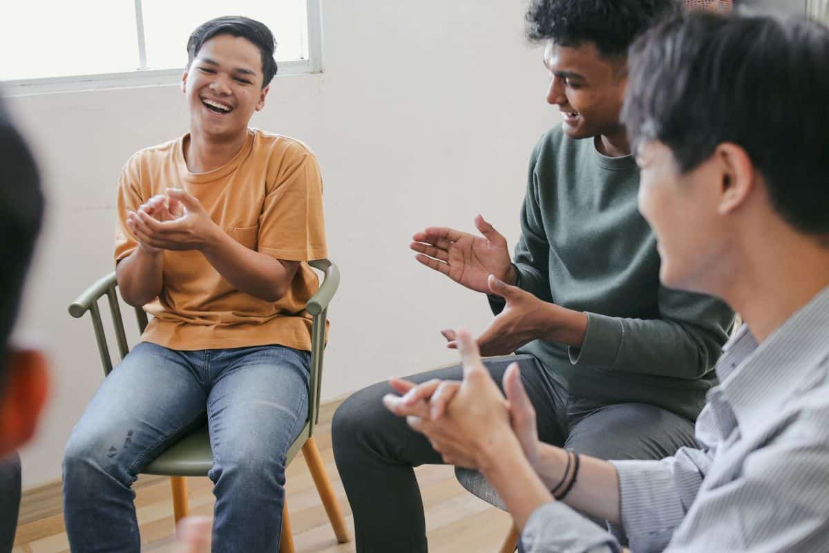 An image of people participating in a mental health inpatient program