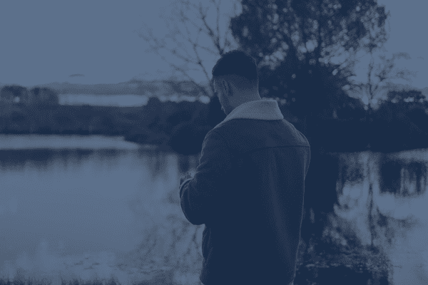An image of a man considering private mental health care in Melbourne